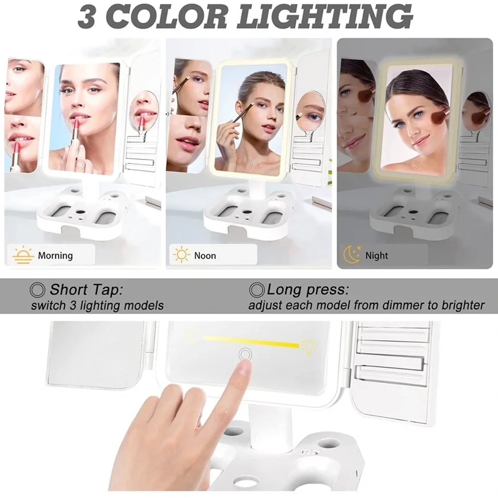 Mirror ONLY Lighted Makeup Vanity Mirror with 72 LED Lights Magnification